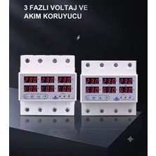 Ks Şarj 63AMPER Üçfaz 380V Yüksek-Düşük Voltaj-Akım Koruyucu