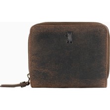 Berliner Bags Sara Vintage Hakiki Deri Rfıd Korumalı Kadın Küçük Cüzdan