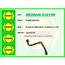Bescher Mixdepo Turbo Borusu Fluence 09- Megane Iii 09- Scenic Iii 09- 1.5 Dci