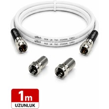 Uptech Hd Uydu Anten Kablosu 1 Metre F Konnektörlü Full Hd 4K Tv Kablosu