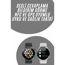 Akıllı Saat Uyku ve Sağlık Takibi Nfc Uyumlu Bluetoooth Bağlantılı Android Ios Uyumlu