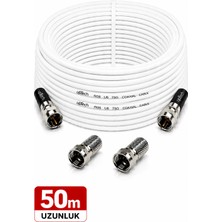 Uptech Hd Uydu Anten Kablosu 50 Metre F Konnektörlü Full Hd 4K Tv Kablosu