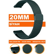  samsung galaxy 4 5 5 pro 6 40mm-42mm-44mm-46mm kasa uyumlu 20mm mıknatıslı hasır saat kordonu kayışı m09mh-b