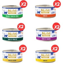 Nutri Feline 12'li Karışık Tavuklu Seri Yaş Kedi Maması Ekonomik Koli