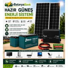 BataryaBank Tv Mini Buzdolabı Modem Laptop Kamera ve LED Aydınlatma Için Hazır Güneş Enerji Sistemi