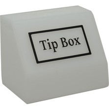 Arte Display Tipbox - Bahşiş Kutusu Buz Beyaz - 15X10XH12CM