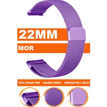  huawei watch gt gt2 gt3 gt4 gt5 pro uyumlu 22mm mıknatıslı hasır saat kordonu kayışı m09mh-m