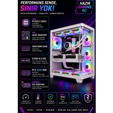 Apphirex Rebirth W05 Ryzen 5 5500 | 16GB Ram | 512GB M2 SSD | RTX5060 Sıvı Soğutmalı Beyaz Oyun Bilgisayarı
