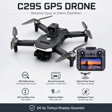 Ayers C29S Gps Drone Hd Hava Çekim Kameralı Ekranlı Kumanda 50X Zoom Brushless Motor Optik Flow Hover Engel Algılama Akıllı Takipli Drone