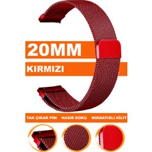  samsung galaxy 4 5 5 pro 6 40mm-42mm-44mm-46mm kasa uyumlu 20mm mıknatıslı hasır saat kordonu kayışı m09mh-r