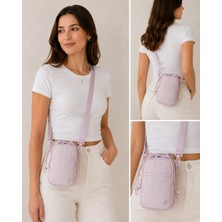 Vera Çanta  Nas Bag Mini Kadın Telefonluk Spor Şık Günlük Büzgülü El ve Çapraz Çanta (En 20 cm ; Boy 12 cm )