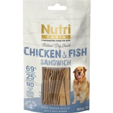 Nutri Canin 80 gr Köpek Ödül Maması Tahılsız Tavuk ve Okyanus Balığı İçerikli Doğal Atıştırmalık