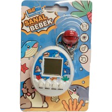 Calimera Toys Nostalji Oyun Dijital Sanal Bebek Çınıraklı Pet Hayvan Besleme Oyuncak (Beyaz)