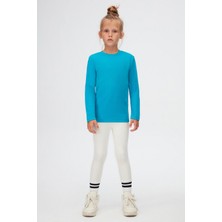 Lovetti Koyu Turkuaz Unisex Çocuk Kışlık Badi