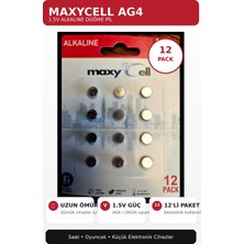 12 Adet Ag4 376 377 SR626 SR626SW LR66 1.5V Maxycell Düğme Pil, Alkalin Saat Pili, Çocuklara Dayanıklı Ambalaj, Küçük Elektronik Cihazlar Için,ölçüm Cihazları ve Hesap Makineleri