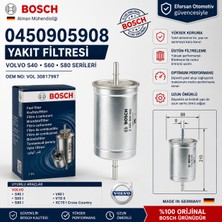 Bosch Orijinal 0450905908 30817997 Yakıt Filtresi Volvo Uyumlu