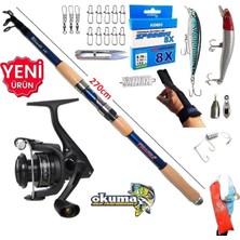 Okuma Revenger RV-3000A 270CM 50-100GR Ultimate Tele Maket Balık Spin Olta Takımı Seti