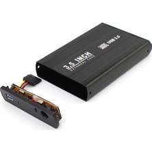 Triline 3.5" Sata Harici Harddisk Kutusu Alüminyum USB 3.0 ile Kolay Bağlantı ve Kullanım