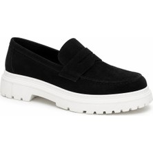 Beskar Siyah Süet Beyaz Tabanlı Erkek Ayakkabı - Premium Rahat Smart Casual Günlük Sneaker Kb X11