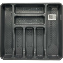 Sev Plastik 39X42,5X5 cm Çekmece Içi Boy 7 Gözlü Kaşıklık Antrasit