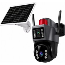 Blackbird Game Center O-Kam Pro OKAM-7015 4g Solar Güneş Enerjili Çift Lensli Ptz Dış Mekan Güvenlik Kamerası