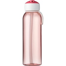 Mepal Pipetli Içecek Şişesi Campus - 500 ml Pembe – Çocuklar Için Pipetli Su Şişesi – Gazlı Asitlere Uygun