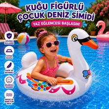 Figürlü Çocuk Deniz Simidi Şişme Yüzme Simidi Havuz ve Deniz Kullanımına Uygun
