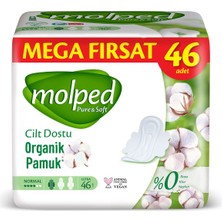 Molped & Ultra Hijyenik Ped Normal Fırsat 46 Adet, Kanatlı
