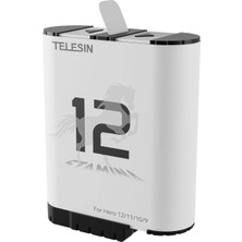 Telesin Gopro HERO12/11/10/9 Black Uyumlu Stamina Batarya