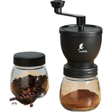 Brf Store Defyasell Valletta Matera Coffe Grinder Seramik Öğütücülü Cam Kahve Değirmeni Öğütücüsü