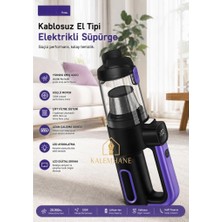 Kalemhane 20 000KPA Dijital Hızlı Şarj Çelik Filtre Oto Süpürge
