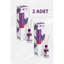 Bambu Çubuklu Oda Kokusu 2 Adet | Lavanta Kokulu oda Parfümü Oda 50 Ml x 2 Adet