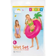 Intex Wet Set Collection Şişme Çocuk Simidi 91 cm – Pembe | 9+ Yaş | Havuz ve Deniz Kullanımı