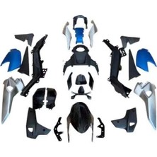 GMS Cf Moto 250 Nk Kaporta Seti Mavi Gri Ful 22 Parça