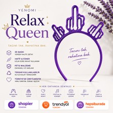 Yenomi Relax Queen Eğlence Tacı Parti Bekarlığa Veda ve Doğum Günü Için Mor Taç Renk Seçenekleri Için Iletişime Geçin