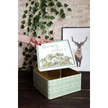 Empressco 4g Forrest Green Kare Metal Saklama Kabı 24X24 Cm, Şık ve Dayanıklı Tasarım