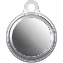 Berry Store Airtag Ile Uyumlu Anahtarlıklı Koruyucu Opacity Şeffaf Slikon Kılıf Füme