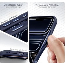 Berry Store iPhone 17 Pro Max Için Özel Geliştirilmiş Kamera Çerçevesini De Koruyan, Arkası Şeffaf Polikarbonat Kenarları Silikon Magsafe ile Uyumlu Kılıf Akıllı Tasarım Kapak (Mavi, 17 Pro Max)