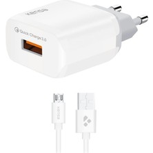 Berry Store Micro USB Girişli Hızlı Şarj Aleti - Hızlı Veri Aktarımı - 1 M Uzunlukta Kablo