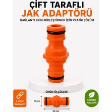 DESIPHON Çift Taraflı Jak Adaptörü Hortum Bağlantı Eki Hızlı Bağlantı Aparatı Dayanıklı Plastik 1 Adet