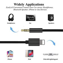 Berry Store Esbeecables iPhone Için Aux Kablo, Apple Mfi Sertifikalı Lightning 3,5 mm Aux Kablosu, iPhone 14 13 12 11 Pro Max Xs Xr x 8 7 6 iPad Ipod Araba, Ev Stereo Hoparlör Kulaklık, 3,3 Ft Siyah