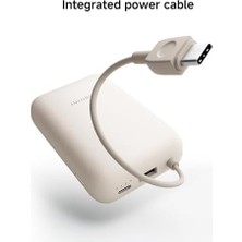 Berry Store Xiaomi Power Bank 10000MAH (Entegre Kablo) Bej