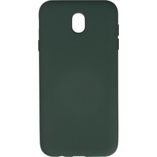 Toyigoo Mey Ithalat®  Samsung Galaxy J7 Pro / J730 Kılıf Nano Içi Kadife Silikon - Koyu Yeşil Tygrsyt9