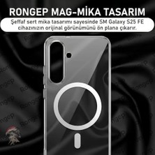 Berry Store Galaxy S25 Fe Için Şeffaf Telefon Kılıfı  Güçlü Manyetikli S25 Fe Koruyucu Sararmaya Karşı Ince ve Hafif Full Sert Pc  S25 Fe Kılıfı (Şeffaf)