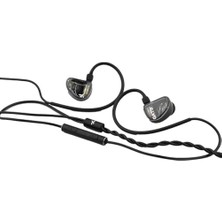 Berry Store Gate In-Ear Monitor W/mic | Siyah | Sahne, Stüdyo Veya Odyofil Için Kulak Içi/ın-Ear Kablolu Monitör Kulaklık (Mikrofonlu Versiyonu)