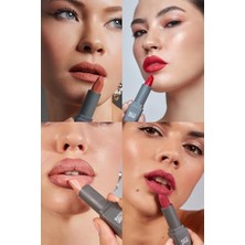 Berry Store Yoğun Renk Veren Uzun Süre Kalıcı Nemlendirici Kadifemsi Mat Ruj - Lipstick 424 Ruby Red
