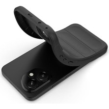 Berry Store Honor 400 ile Uyumlu Kılıfı Silikon Yumuşak Esnek Mat Kamera Lens Korumalı Ince Kapak Etnik Siyah