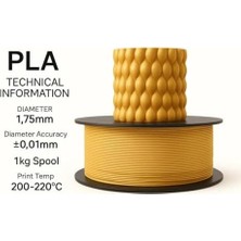 Berry Store Pla+ Filament 1.75MM 1 kg - Altın