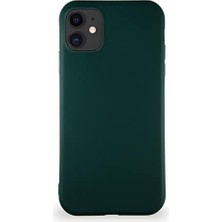 Berry Store Apple iPhone 11 ile Uyumlu Kılıf Soft Premier Renkli Silikon Kapak - Yeşil