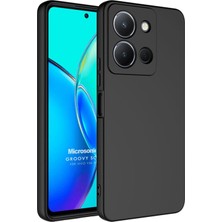 Berry Store Vivo Y36 Için Kılıf Groovy Soft Siyah [Y36 ile Uyumlu Kılıf - Siyah]